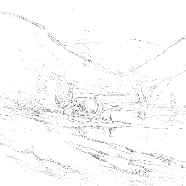 Sketch with grid