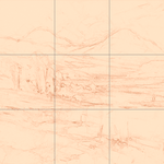 Sepia sketch with grid