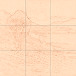 Sepia sketch with grid