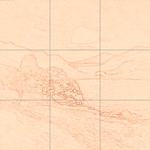 Sepia sketch with grid