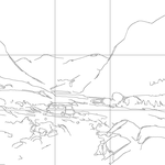 Line drawing with grid