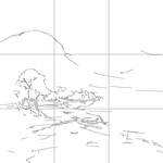 Line drawing with grid