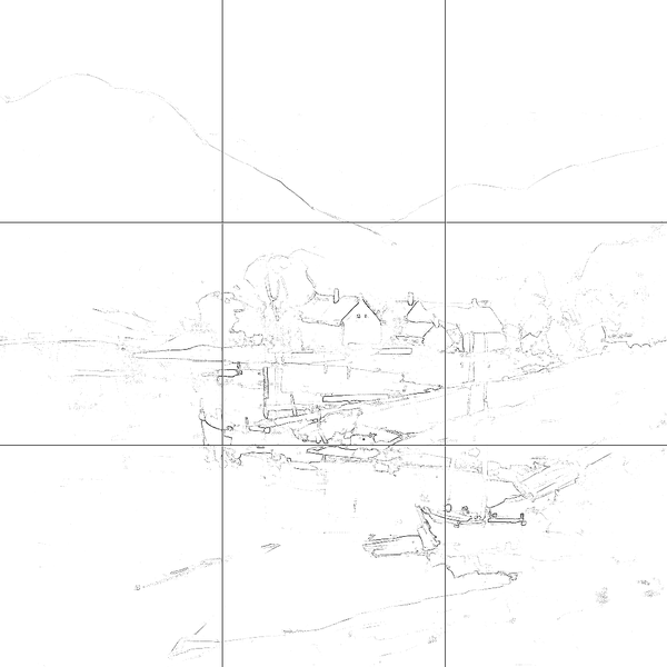 Sketch with grid