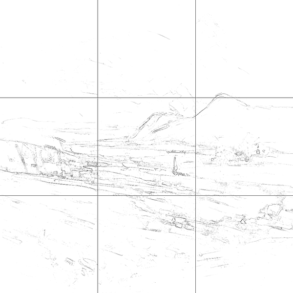 Sketch with grid