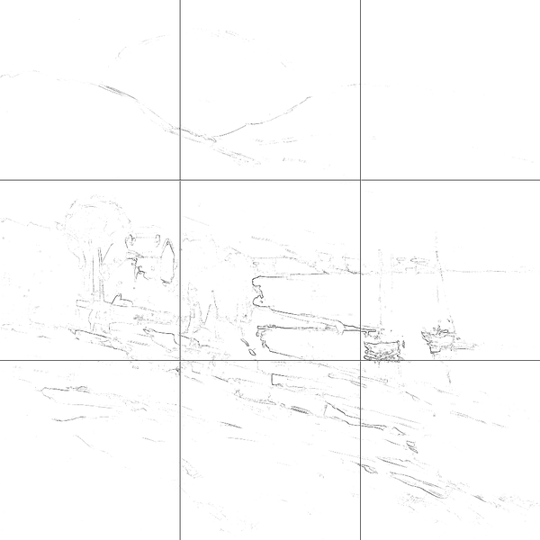 Sketch with grid