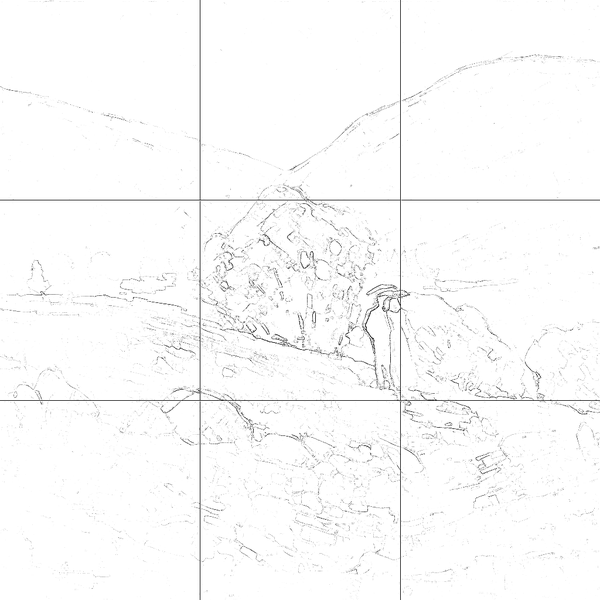 Sketch with grid