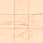 Sepia sketch with grid