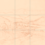 Sepia sketch with grid