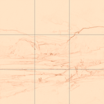 Sepia sketch with grid