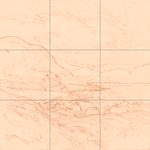 Sepia sketch with grid