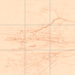 Sepia sketch with grid