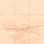 Sepia sketch with grid