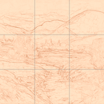 Sepia sketch with grid