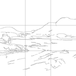 Line drawing with grid