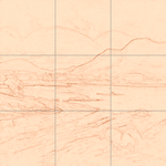 Sepia sketch with grid