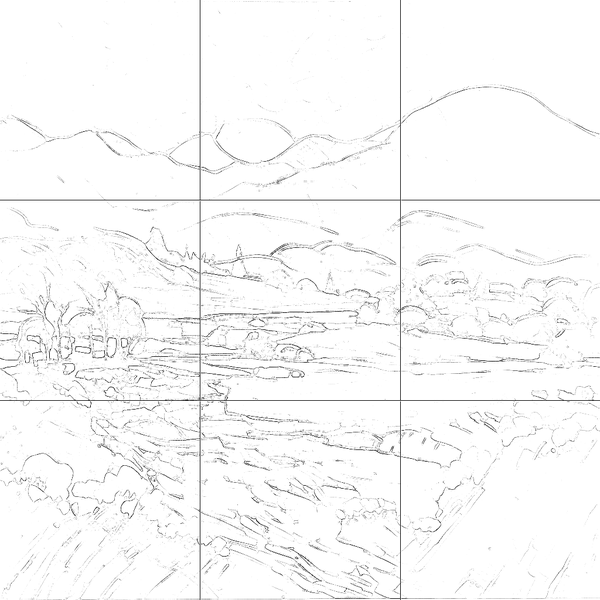 Sketch with grid