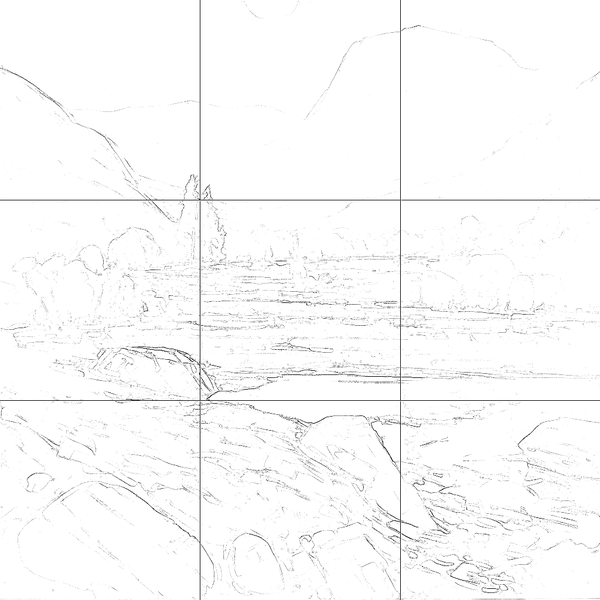 Sketch with grid