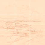 Sepia sketch with grid