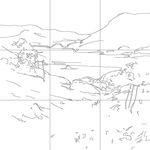 Line drawing with grid