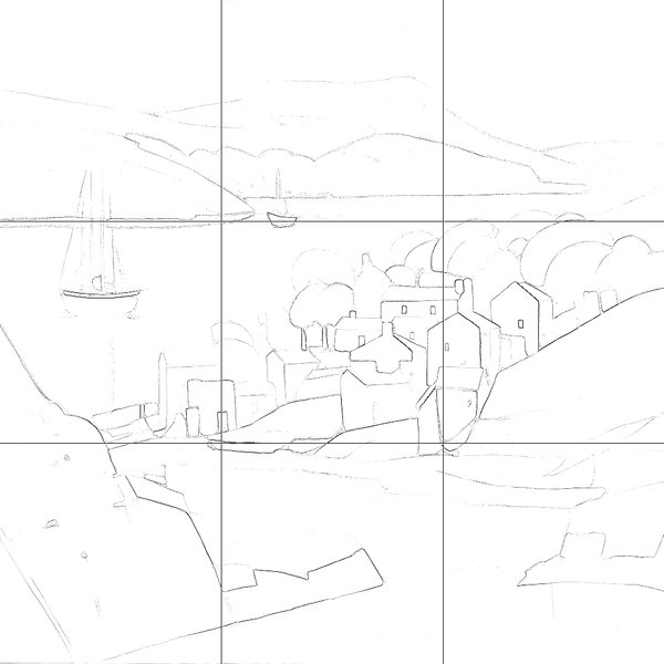 Sketch with grid