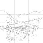 Line drawing with grid