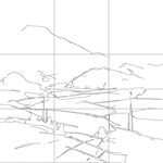 Line drawing with grid