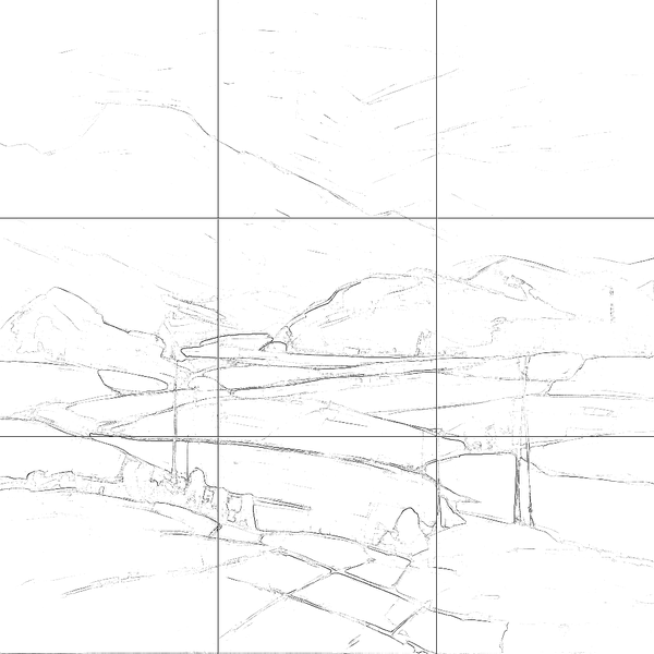 Sketch with grid