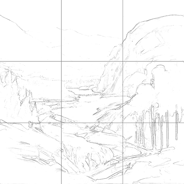 Sketch with grid