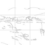 Line drawing with grid