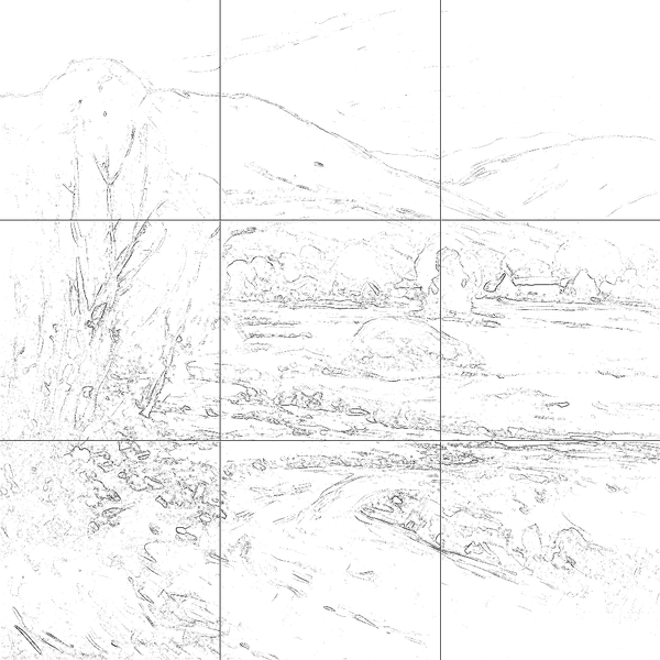 Sketch with grid