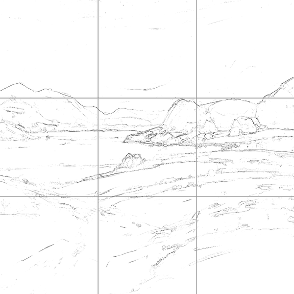 Sketch with grid