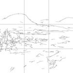 Line drawing with grid