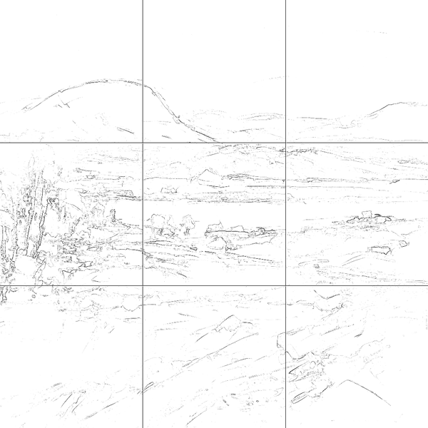 Sketch with grid