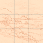 Sepia sketch with grid