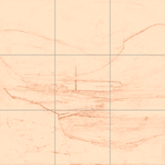 Sepia sketch with grid