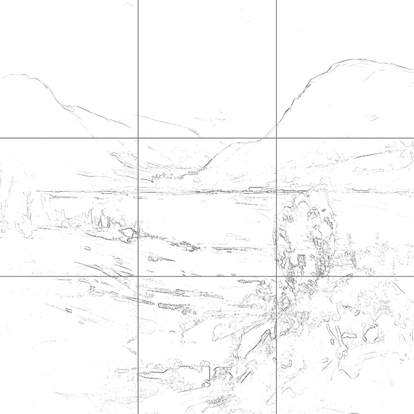 Sketch with grid