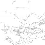 Line drawing with grid