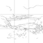 Line drawing with grid