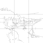 Line drawing with grid