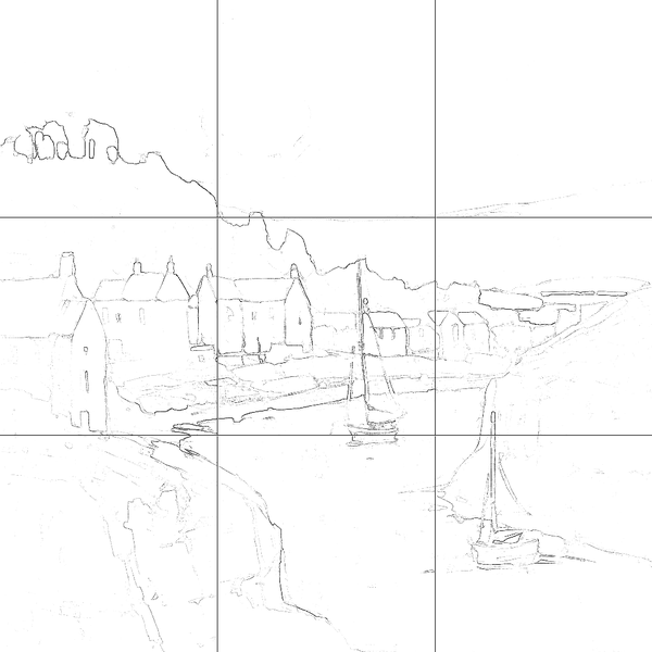 Sketch with grid