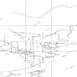 Line drawing with grid