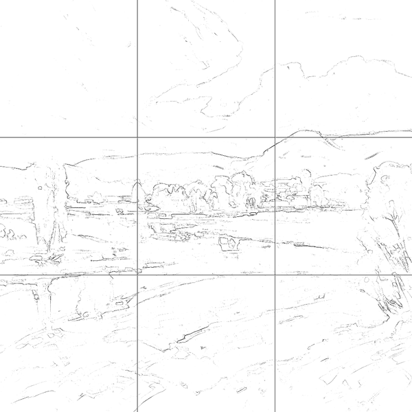 Sketch with grid