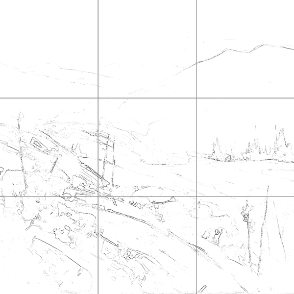 Sketch with grid