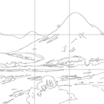 Line drawing with grid