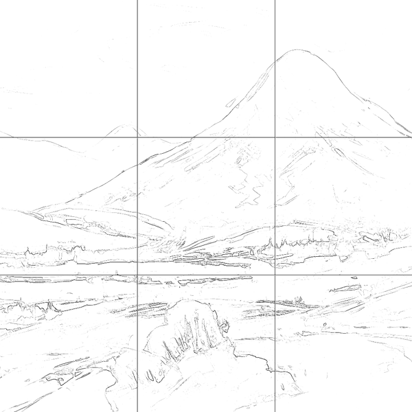 Sketch with grid