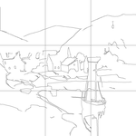 Line drawing with grid