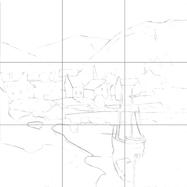 Sketch with grid