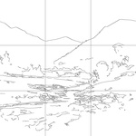 Line drawing with grid