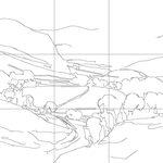 Line drawing with grid