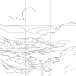 Line drawing with grid